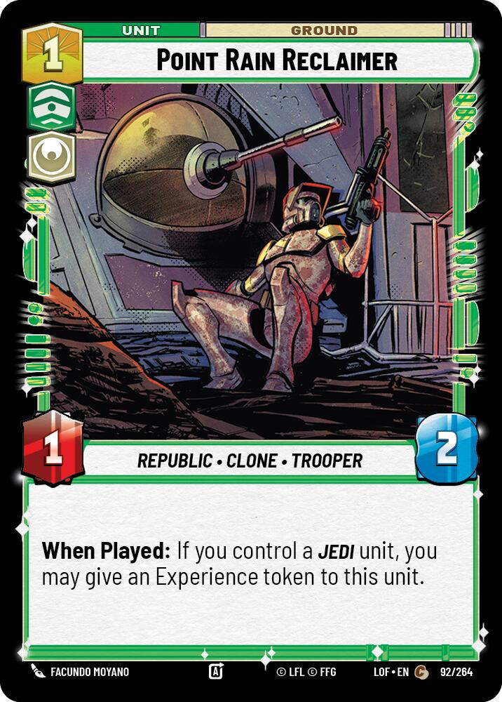 Point Rain Reclaimer (92/264) (92/264) [Legends of the Force] | Fandemonia Ltd