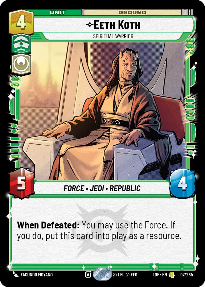 Eeth Koth - Spiritual Warrior (97/264) (97/264) [Legends of the Force] | Fandemonia Ltd