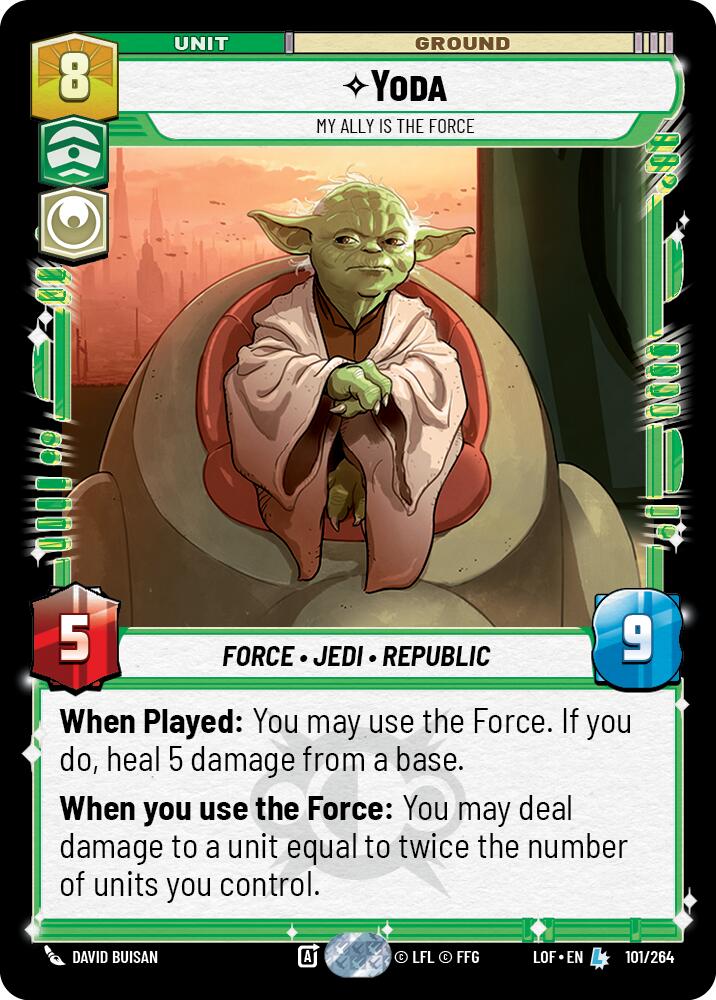 Yoda - My Ally is the Force (101/264) (101/264) [Legends of the Force] | Fandemonia Ltd