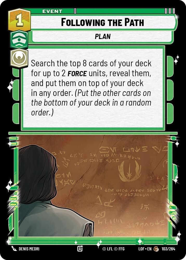 Following the Path (103/264) (103/264) [Legends of the Force] | Fandemonia Ltd