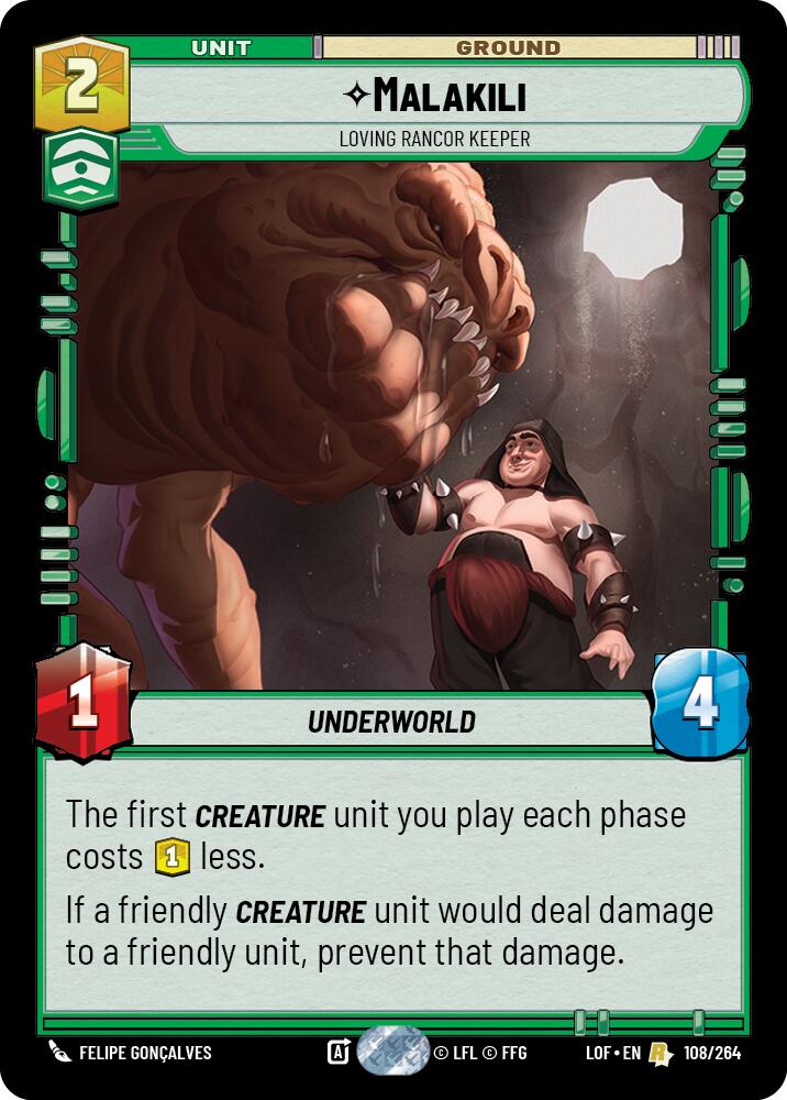 Malakili - Loving Rancor Keeper (108/264) (108/264) [Legends of the Force] | Fandemonia Ltd