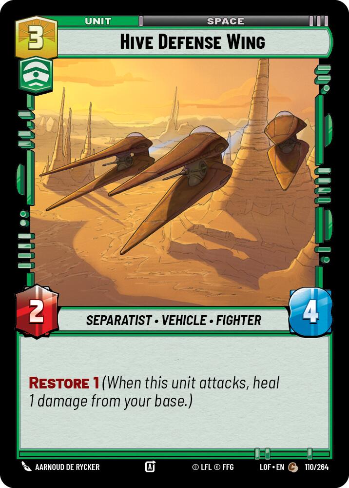Hive Defense Wing (110/264) (110/264) [Legends of the Force] | Fandemonia Ltd
