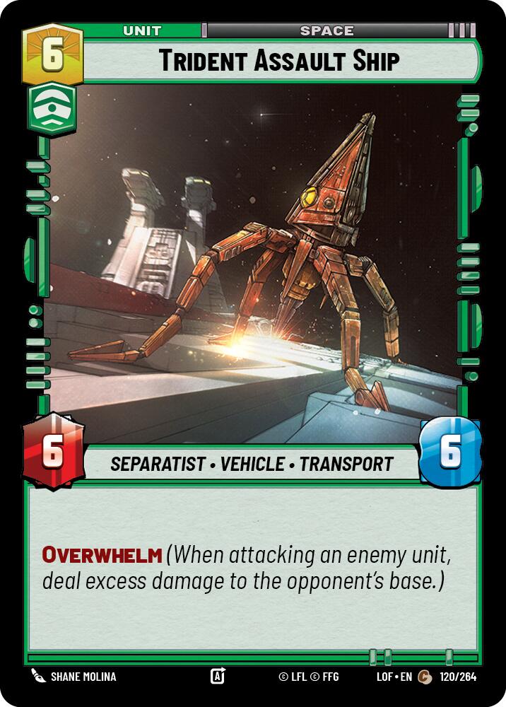 Trident Assault Ship (120/264) (120/264) [Legends of the Force] | Fandemonia Ltd