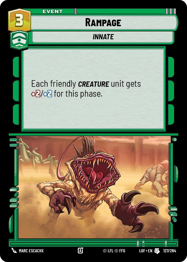 Rampage (127/264) (127/264) [Legends of the Force] | Fandemonia Ltd