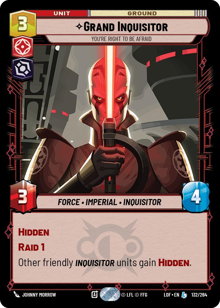 Grand Inquisitor - You're Right to Be Afraid (132/264) (132/264) [Legends of the Force] | Fandemonia Ltd