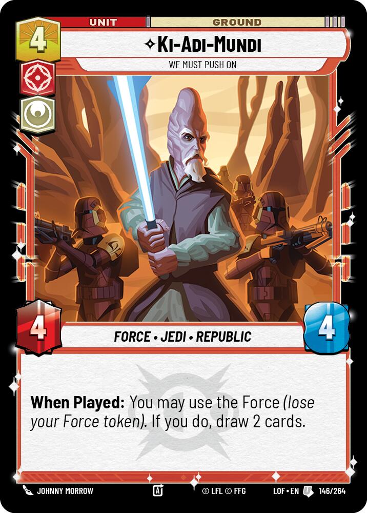 Ki-Adi-Mundi - We Must Push On (146/264) (146/264) [Legends of the Force] | Fandemonia Ltd