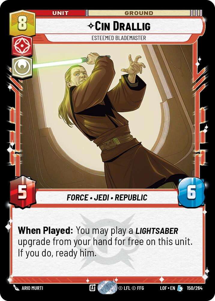 Cin Drallig - Esteemed Blademaster (150/264) (150/264) [Legends of the Force] | Fandemonia Ltd