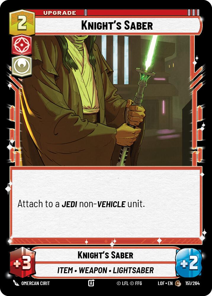 Knight's Saber (151/264) (151/264) [Legends of the Force] | Fandemonia Ltd
