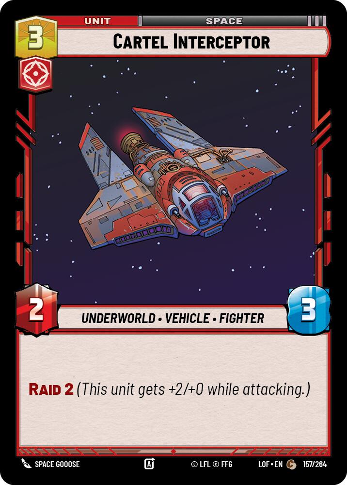 Cartel Interceptor (157/264) (157/264) [Legends of the Force] | Fandemonia Ltd