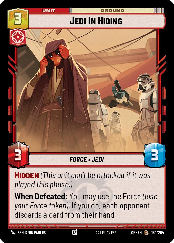 Jedi In Hiding (159/264) (159/264) [Legends of the Force] | Fandemonia Ltd