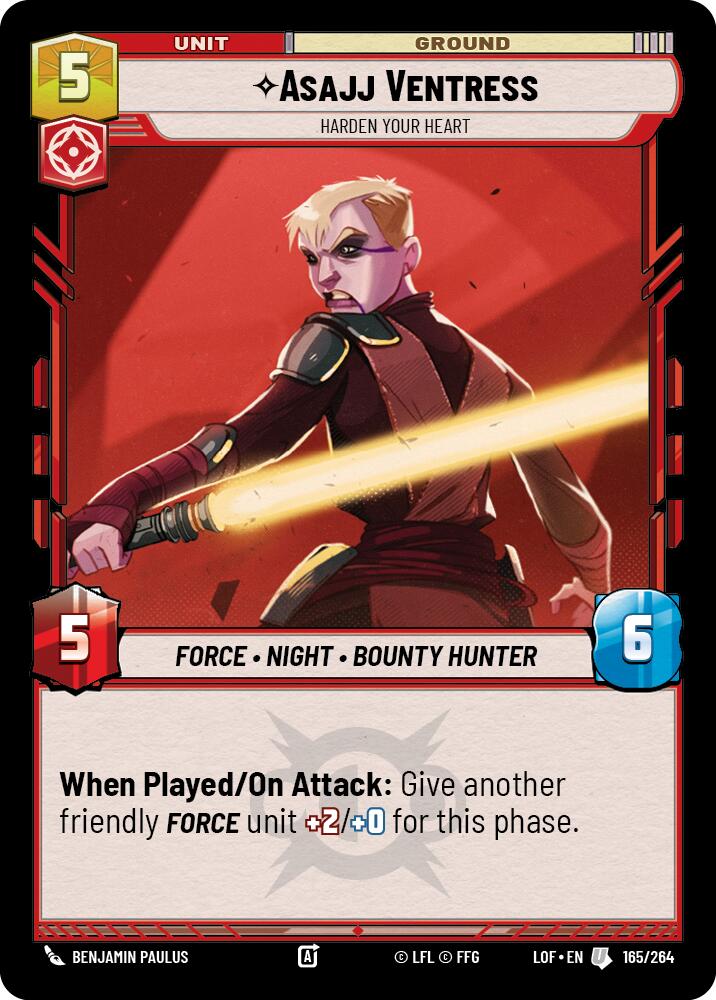 Asajj Ventress - Harden Your Heart (165/264) (165/264) [Legends of the Force] | Fandemonia Ltd