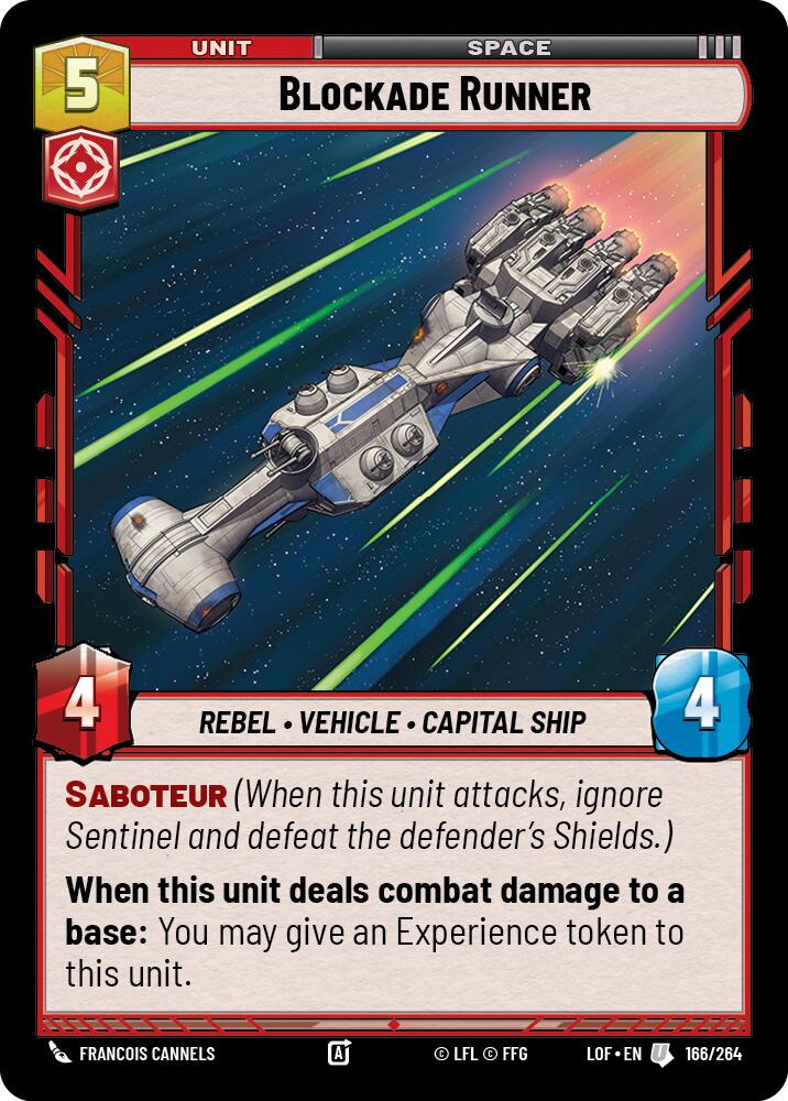Blockade Runner (166/264) (166/264) [Legends of the Force] | Fandemonia Ltd