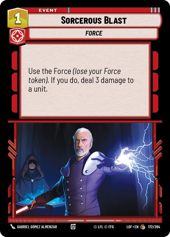 Sorcerous Blast (172/264) (172/264) [Legends of the Force] | Fandemonia Ltd