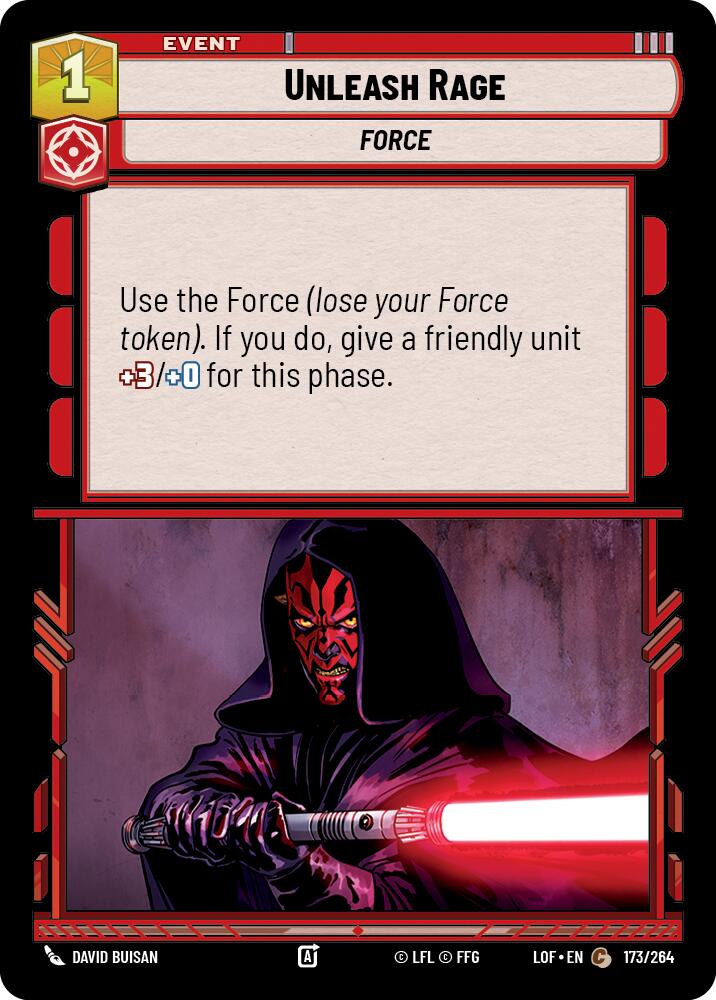 Unleash Rage (173/264) (173/264) [Legends of the Force] | Fandemonia Ltd