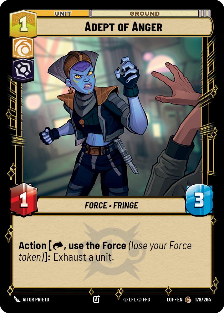 Adept of Anger (178/264) (178/264) [Legends of the Force] | Fandemonia Ltd
