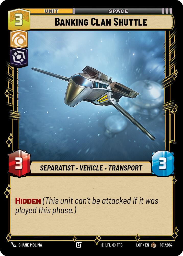 Banking Clan Shuttle (181/264) (181/264) [Legends of the Force] | Fandemonia Ltd