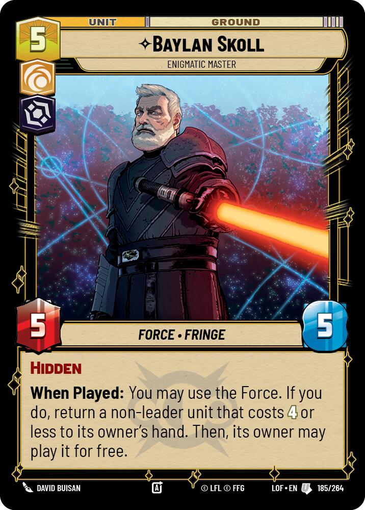Baylan Skoll - Enigmatic Master (185/264) (185/264) [Legends of the Force] | Fandemonia Ltd