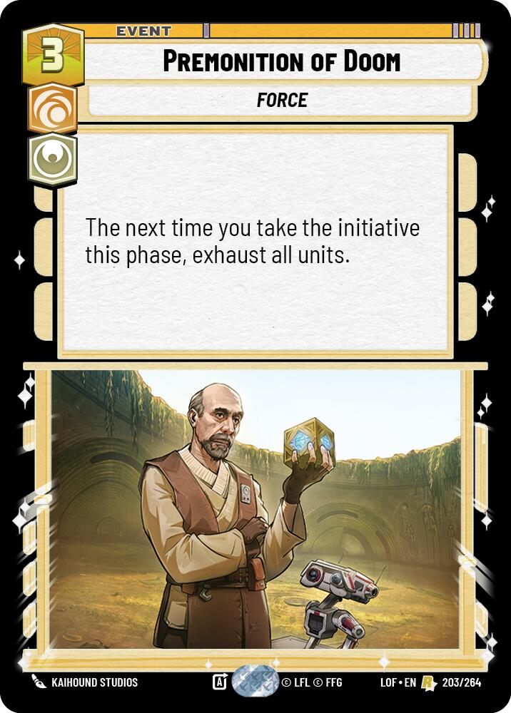Premonition of Doom (203/264) (203/264) [Legends of the Force] | Fandemonia Ltd