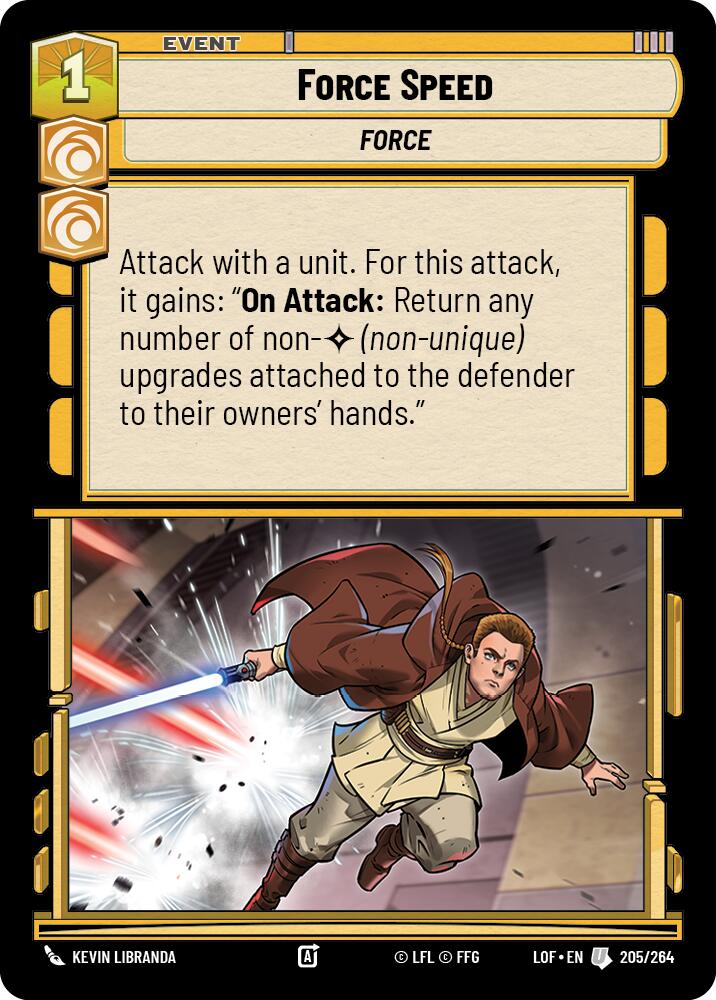 Force Speed (205/264) (205/264) [Legends of the Force] | Fandemonia Ltd