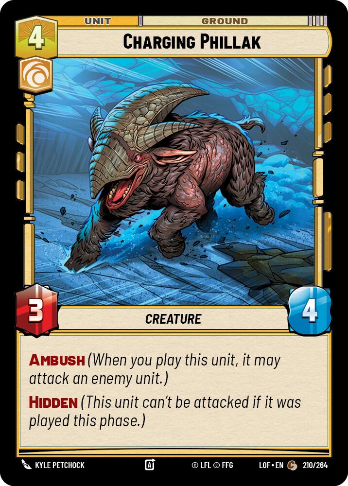 Charging Phillak (210/264) (210/264) [Legends of the Force] | Fandemonia Ltd