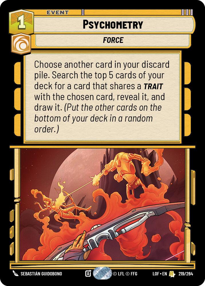 Psychometry (219/264) (219/264) [Legends of the Force] | Fandemonia Ltd