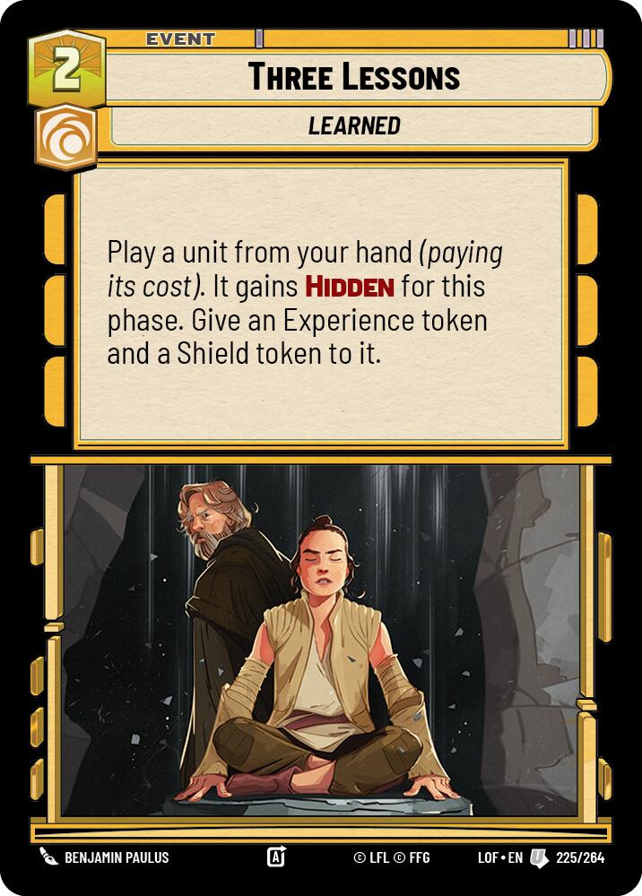 Three Lessons (225/264) (225/264) [Legends of the Force] | Fandemonia Ltd