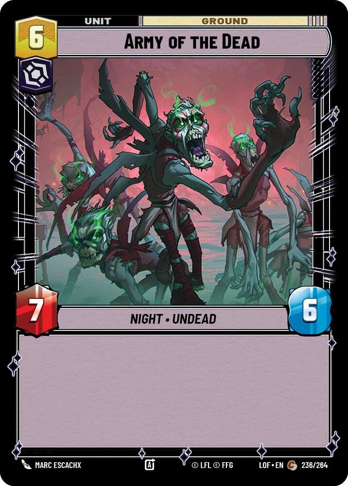 Army of the Dead (236/264) (236/264) [Legends of the Force] | Fandemonia Ltd