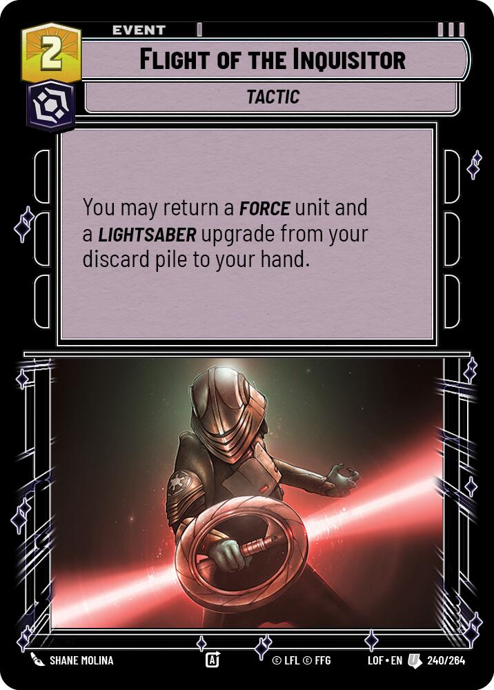 Flight of the Inquisitor (240/264) (240/264) [Legends of the Force] | Fandemonia Ltd