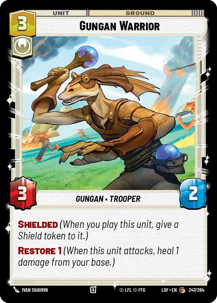 Gungan Warrior (247/264) (247/264) [Legends of the Force] | Fandemonia Ltd