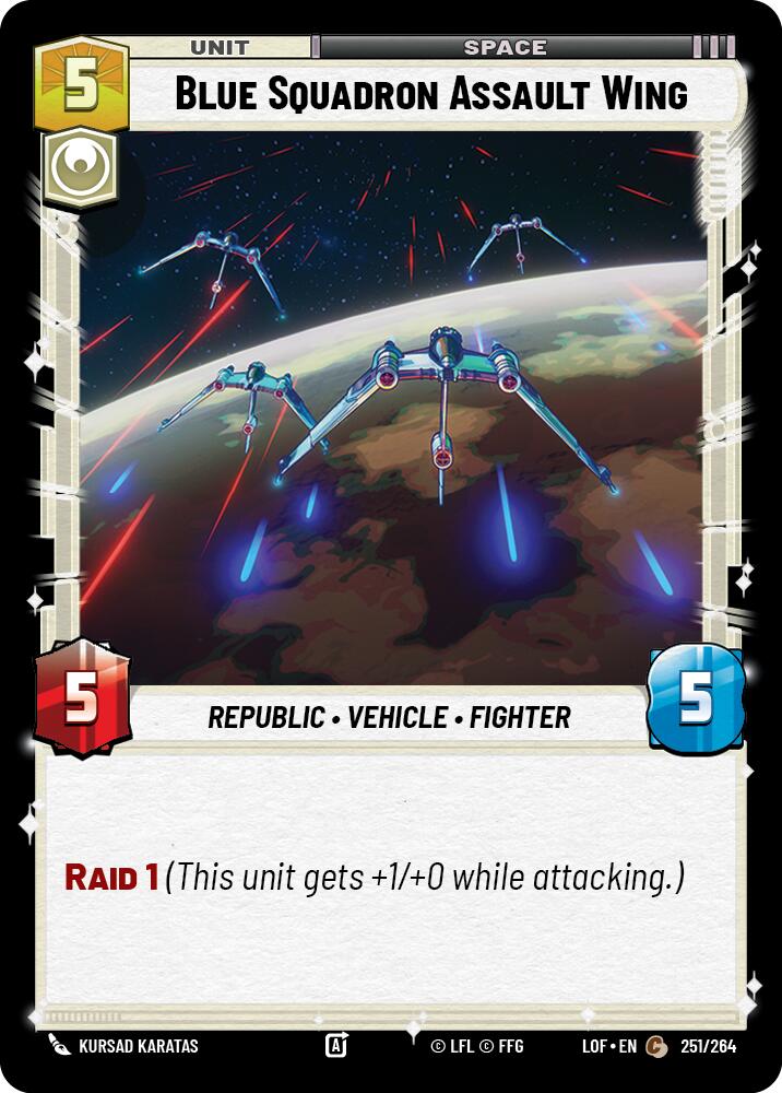 Blue Squadron Assault Wing (251/264) (251/264) [Legends of the Force] | Fandemonia Ltd
