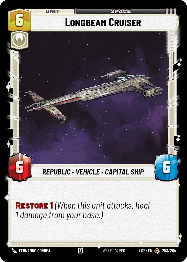 Longbeam Cruiser (253/264) (253/264) [Legends of the Force] | Fandemonia Ltd