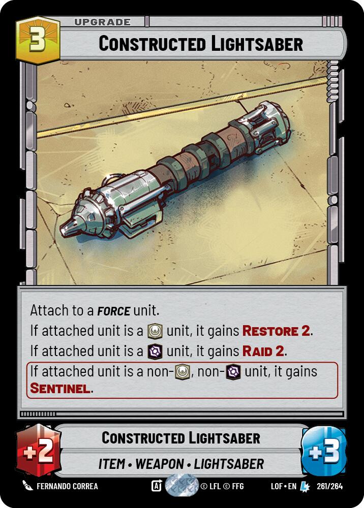 Constructed Lightsaber (261/264) (261/264) [Legends of the Force] | Fandemonia Ltd