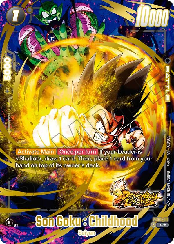 Son Goku : Childhood (Bonus Pack Alternate Art) [Starter Deck: Shallot] | Fandemonia Ltd