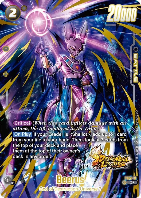 Beerus (Bonus Pack Alternate Art) [Starter Deck: Shallot] | Fandemonia Ltd