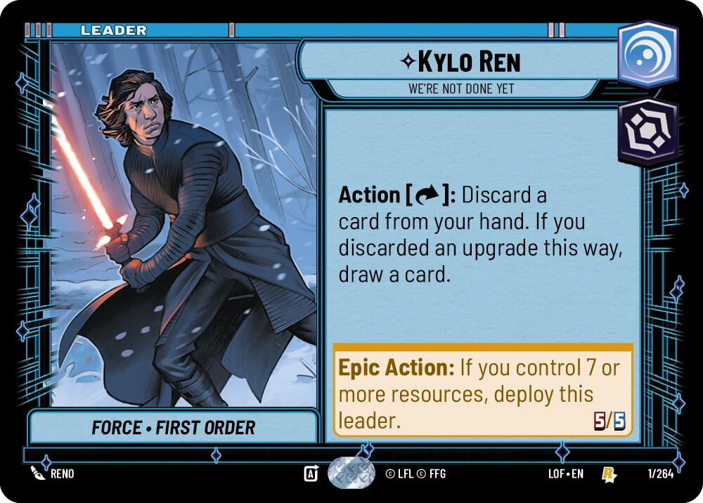 Kylo Ren - We're Not Done Yet (001/264) (001/264) [Legends of the Force] | Fandemonia Ltd