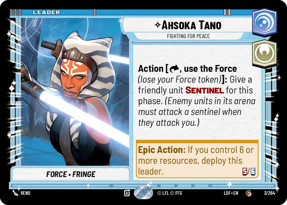 Ahsoka Tano - Fighting For Peace (003/264) (003/264) [Legends of the Force] | Fandemonia Ltd