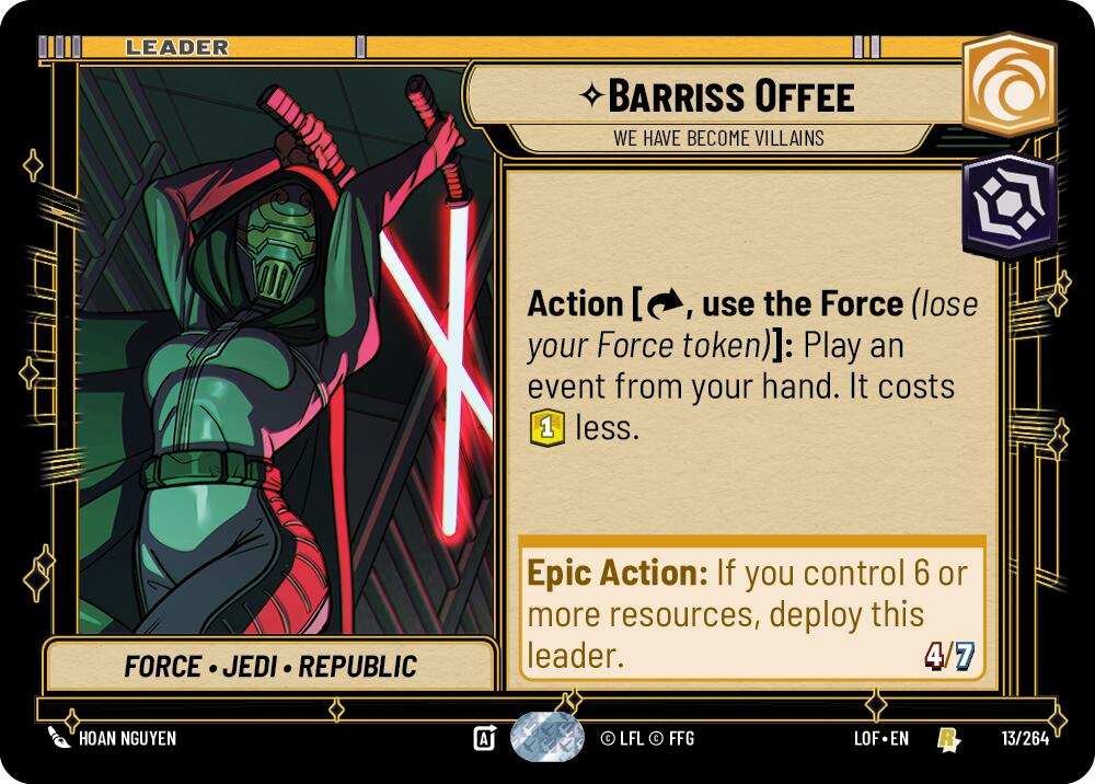 Barriss Offee - We Have Become Villains (013/264) (013/264) [Legends of the Force] | Fandemonia Ltd