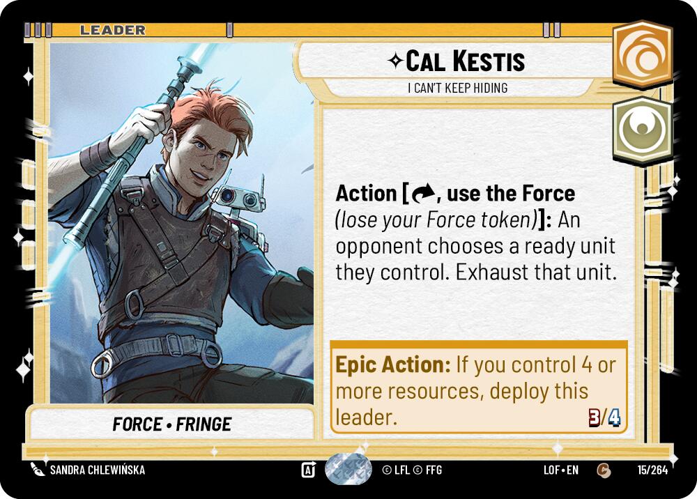 Cal Kestis - I Can't Keep Hiding (015/264) (015/264) [Legends of the Force] | Fandemonia Ltd