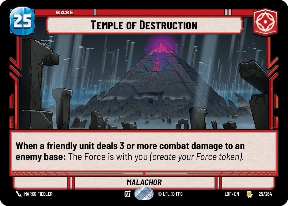 Temple of Destruction (025/264) (025/264) [Legends of the Force] | Fandemonia Ltd