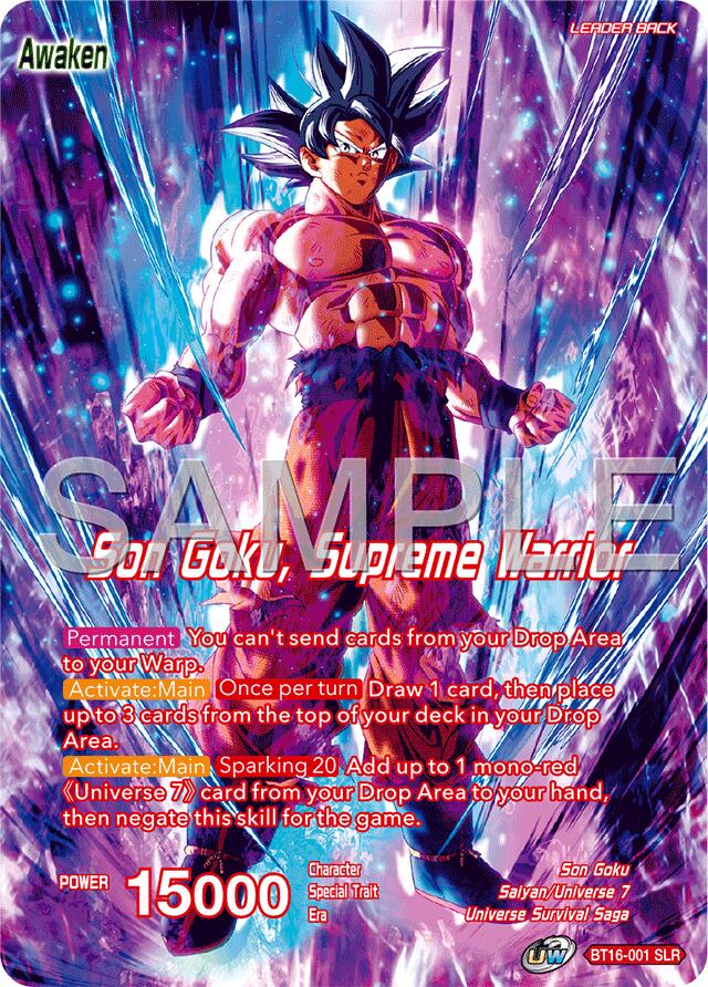 Son Goku // Son Goku, Supreme Warrior (Reprint) (BT16-001) [Premium Anniversary Box 2025] | Fandemonia Ltd