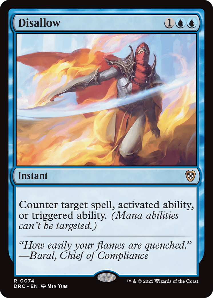 Disallow [Aetherdrift Commander] | Fandemonia Ltd