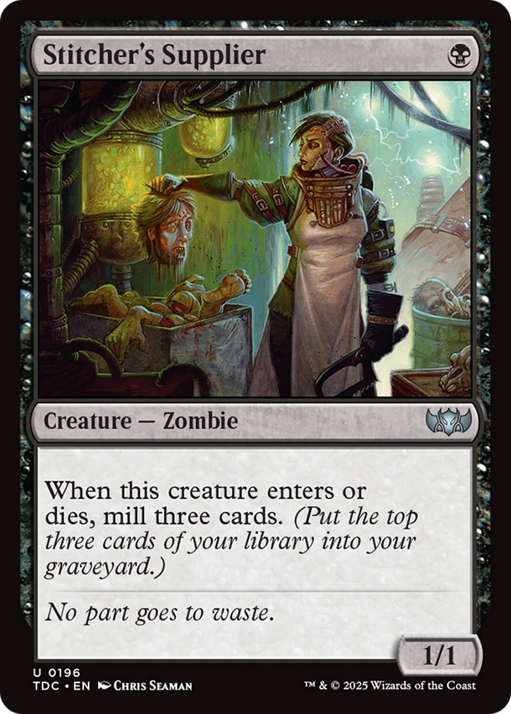 Stitcher's Supplier [Tarkir: Dragonstorm Commander] | Fandemonia Ltd