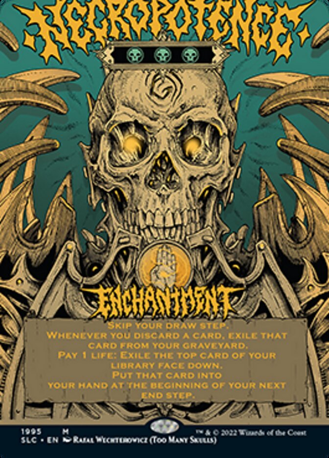 Necropotence (Borderless Alternate Art) [Secret Lair Countdown Kit] | Fandemonia Ltd