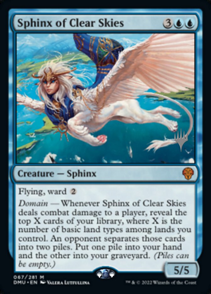 Sphinx of Clear Skies (Promo Pack) [Dominaria United Promos] | Fandemonia Ltd