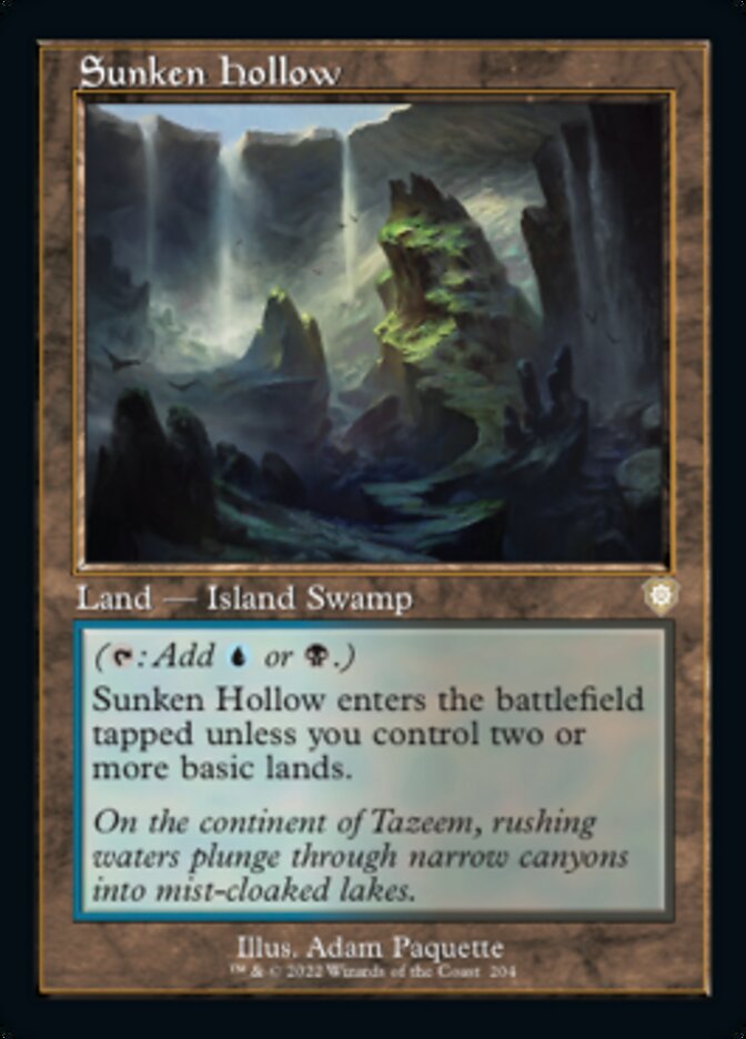 Sunken Hollow (Retro) [The Brothers' War Commander] | Fandemonia Ltd