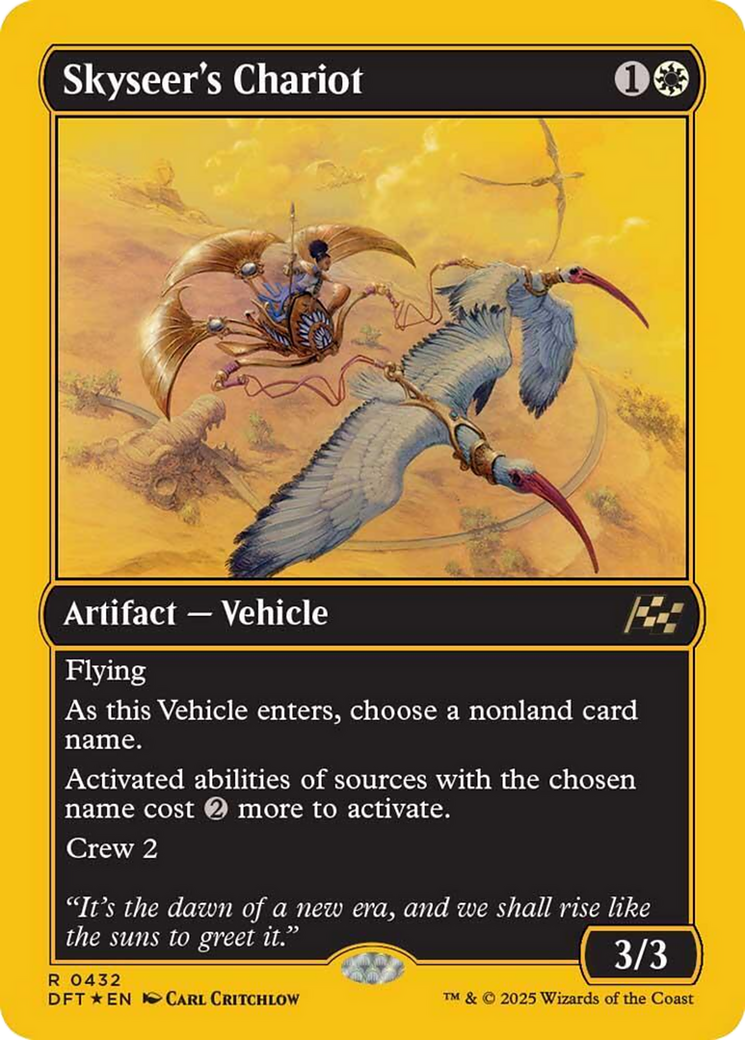 Skyseer's Chariot (First-Place Foil) [Aetherdrift] | Fandemonia Ltd