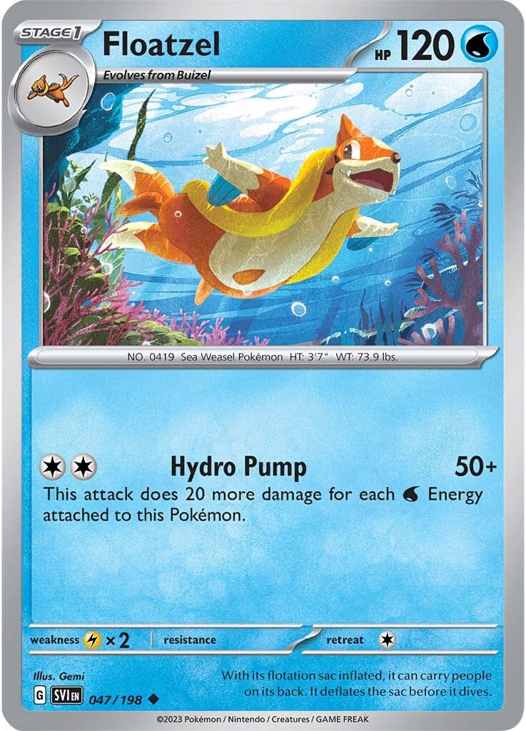 Floatzel (047/198) [Scarlet & Violet: Base Set] | Fandemonia Ltd