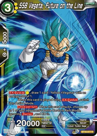 SSB Vegeta, Future on the Line (BT16-077) [Realm of the Gods] | Fandemonia Ltd