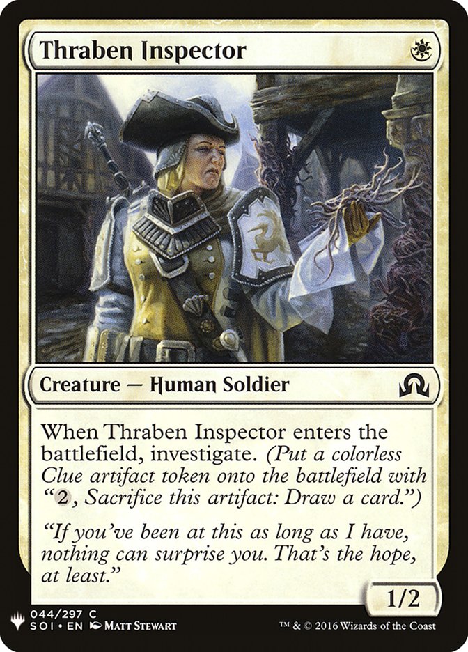 Thraben Inspector [Mystery Booster] | Fandemonia Ltd