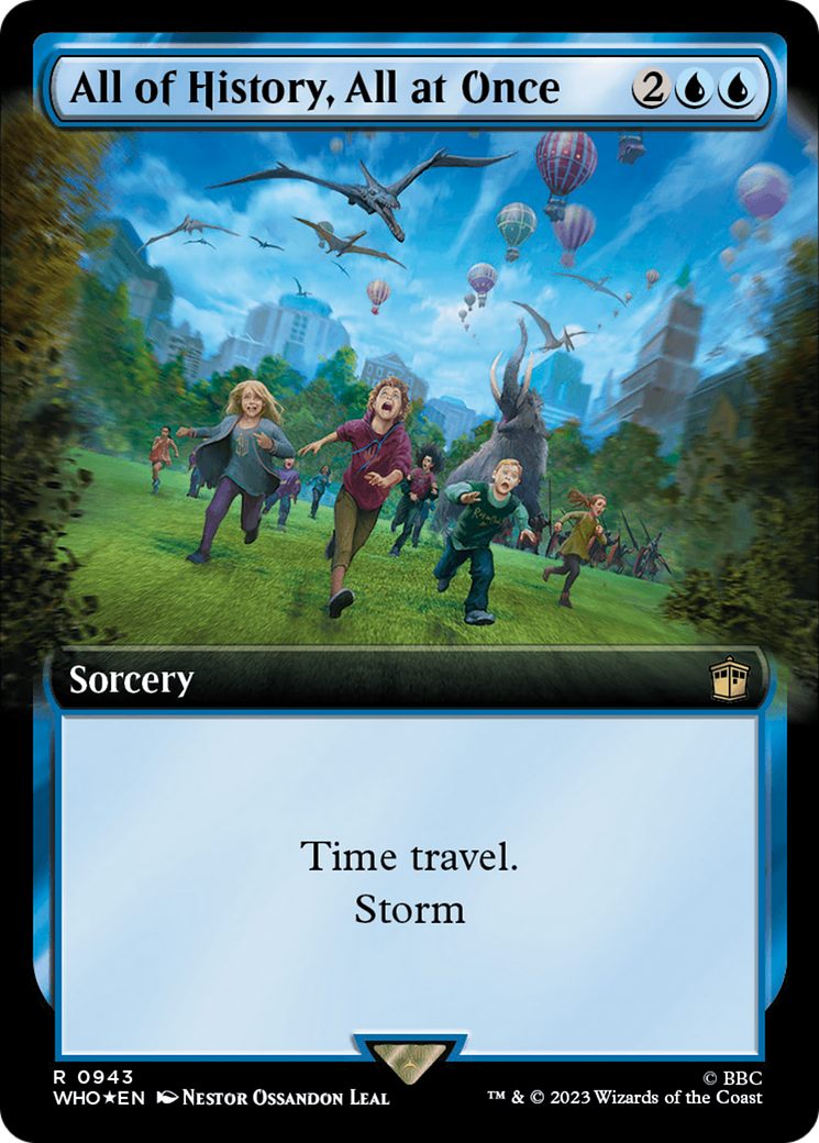 All of History, All at Once (Extended Art) (Surge Foil) [Doctor Who] | Fandemonia Ltd